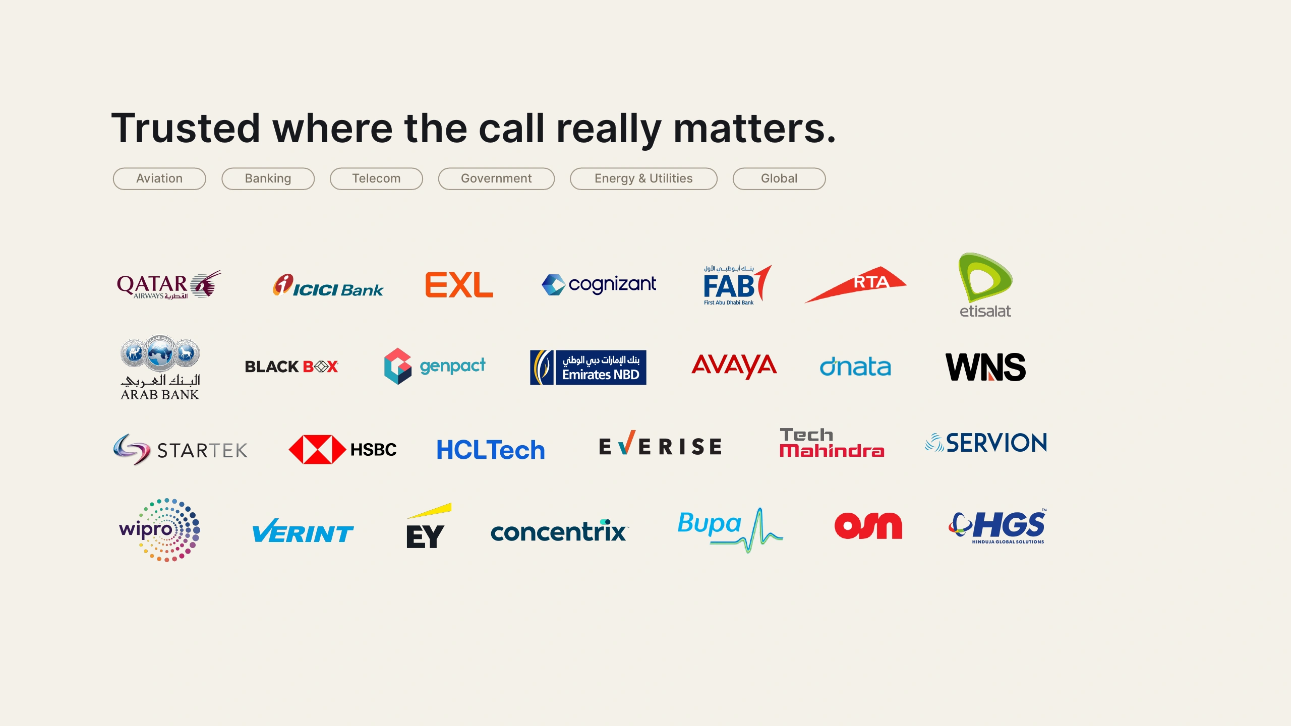 Trusted where the call really matters.